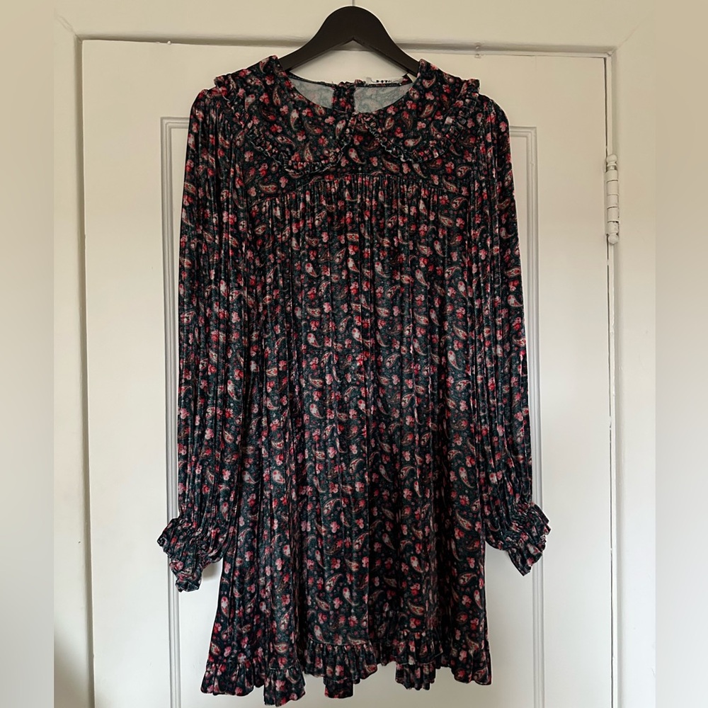 Doen Nora dress in Canterbury Teal Paisley - Picture 2 of 5